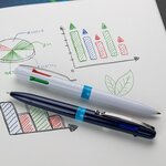 Stylo à bille Take 4 blanc Épaisseurs de trait M x 10 SCHNEIDER