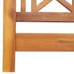 vidaXL Banc balançoire de jardin Marron 119 x 35 x 47 cm