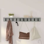 vidaXL Porte-manteau mural Gris béton 100 x 10.5 x 10.5 cm