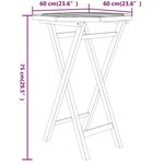 vidaXL Ensemble à manger de jardin 3 Pièces Bois de teck massif