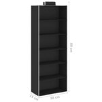 vidaXL Étagères suspendues de rangement 2 Pièces 6 niveaux Tissu