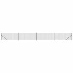 vidaXL Clôture en treillis métallique avec bride anthracite 1x10 m