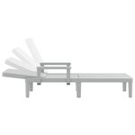 vidaXL Chaise longue réglable en hauteur à 4 positions polypropylène
