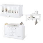 Chambre d'enfant Emilia extra large avec étagère murale 3 pièces