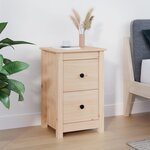 vidaXL Table de chevet 40x35x61 5 cm Bois de pin massif