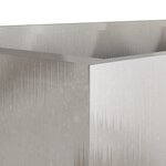vidaXL Jardinière argenté 62x47x46 cm acier inoxydable