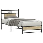 vidaXL Cadre de lit sans matelas chêne sonoma 90x190 cm