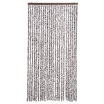 vidaXL Rideau anti-mouches marron et beige 100x200 cm chenille