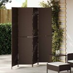 vidaXL Paravent Marron 195 x 180 cm polyrotin