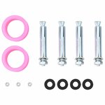 vidaXL Douche solaire extérieure Noir 217 cm PVC et aluminium