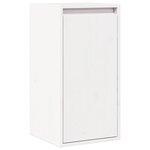 vidaXL Armoire murale Blanc 30x30x100 cm Bois de pin massif