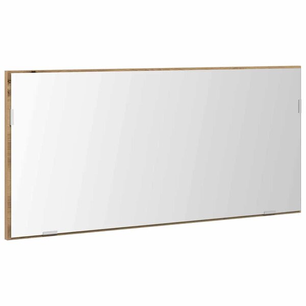 vidaXL Miroir chêne artisanal 80 x 37 cm Verre et Bois Ingénierie