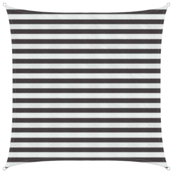 vidaXL Voile d'ombre Anthracite et blanc 2 x 2 m HDPE