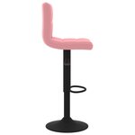 vidaXL Tabourets de bar lot de 2 rose velours