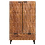 vidaXL Haut Armoire avec tiroir Finition Acacia Brun 60 x 33 x 100 cm