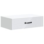 vidaXL Table d'appoint murale Blanc 59 x 34 5 x 17 cm