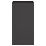 vidaXL Jardinière noir 42x38x75 cm acier