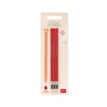 Legami REFEP0006 - Recharges rouge pour stylo à encre gel effaçable - Erasable Pen