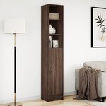 vidaXL Buffet avec LED chêne marron 36x32 5x200 cm bois d'ingénierie