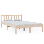 vidaXL Cadre de lit sans matelas bois massif 120x200 cm