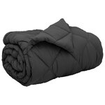 vidaXL Duvet d'hiver Anthracite 200 x 135 cm Microfibre