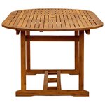 vidaXL Ensemble à manger de jardin 5Pièces bois d'acacia solide textilène