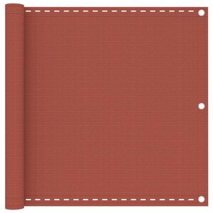 vidaXL Écran de balcon Terre cuite 90x400 cm PEHD