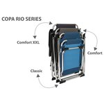 Bo-Camp Chaise de camping pliable Copa Rio Comfort XXL Graphite