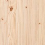 vidaXL Cadre de lit surélevé Naturel 90 x 220 cm Bois de pin massif