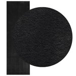 vidaXL Tapis HUARTE à poils courts doux et lavable noir 80x250 cm