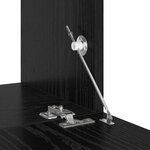 vidaXL Set de meuble TV Chêne noir Bois d'ingénierie Moyen Meuble TV