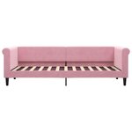 vidaXL Lit de repos sans matelas rose 80x200 cm velours