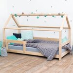 Lit cabane enfant TERY 120 x 190 Gris