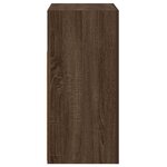 vidaXL Buffet avec lumières LED chêne marron 80x35x75 cm