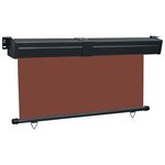 vidaXL Auvent latéral de balcon 175x250 cm Marron