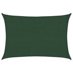 vidaXL Voile d'ombrage 160 g/m² Vert foncé 2 5x3 5 m PEHD