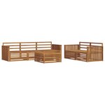 vidaXL Ensemble de canapés d'extérieur 6 pc Naturel