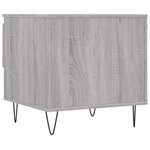 vidaXL Tables basses 2 Pièces sonoma gris 50x46x50 cm bois d'ingénierie
