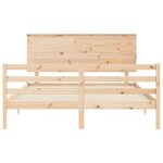 vidaXL Cadre de lit sans matelas bois massif