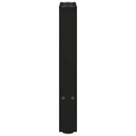 vidaXL Pieds de table basse Noir 2 pièces 38 x (42-43) cm Acier