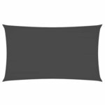vidaXL Voile de parasol tissu oxford rectangulaire 2x4 5 m anthracite