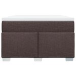 vidaXL Sommier à lattes de lit et matelas marron foncé 120x190cm tissu
