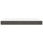 vidaXL Matelas de lit à ressorts ensachés fermeté moyenne gris foncé 120x190x20 cm