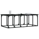 vidaXL Table basse noir 100x50x35 5 cm bois d'ingénierie