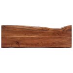 vidaXL Table console 115x35x76 cm Bois d'acacia massif et fer