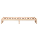 vidaXL Cadre de lit sans matelas bois massif 75x190 cm