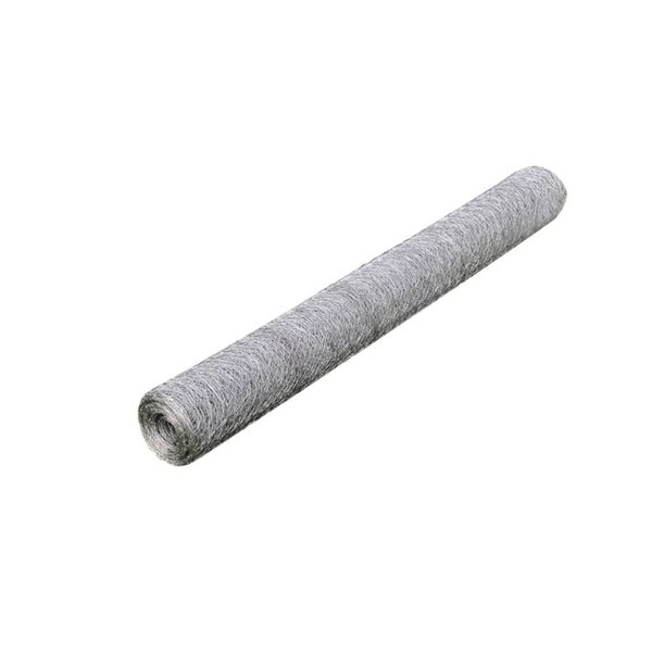 vidaXL Grillage pour volière Acier galvanisé 25 x 0 5 m Argenté