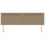 vidaXL Tête de lit avec des lumières à LED Cappuccino 180 cm PVC
