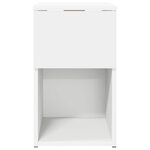 vidaXL Armoire de lit Blanc 29 x 31 5 x 49 cm Bois d'ingénierie