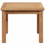 vidaXL Table basse Marron 45 x 45 x 36 cm Bois de teck solide